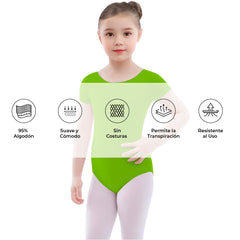 Leotardo Algodón Manga Corta