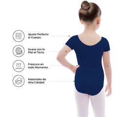 Leotardo Algodón Manga Corta