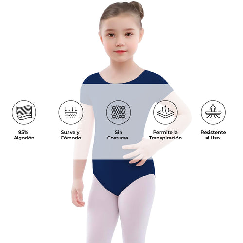 Leotardo Algodón Manga Corta