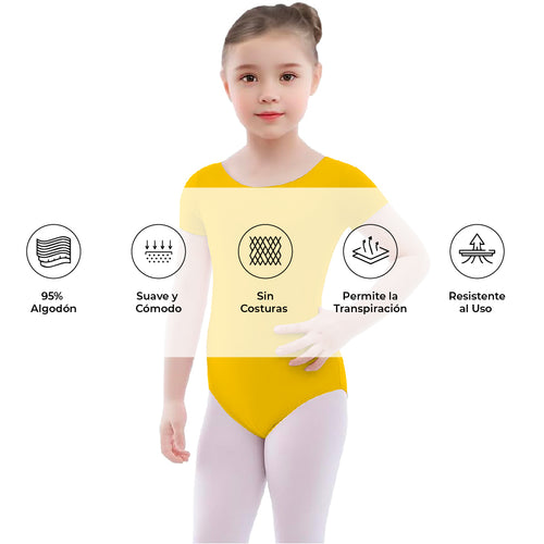 Leotardo Algodón Manga Corta