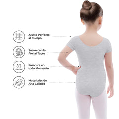 Leotardo Algodón Manga Corta