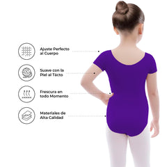 Leotardo Algodón Manga Corta