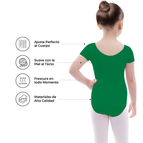 Leotardo Algodón Manga Corta