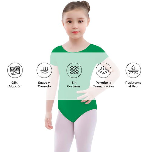 Leotardo Algodón Manga Corta