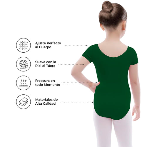 Leotardo Algodón Manga Corta