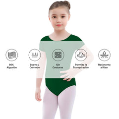 Leotardo Algodón Manga Corta