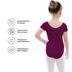 Leotardo Algodón Manga Corta