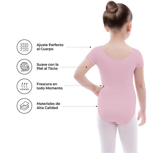 Leotardo Algodón Manga Corta