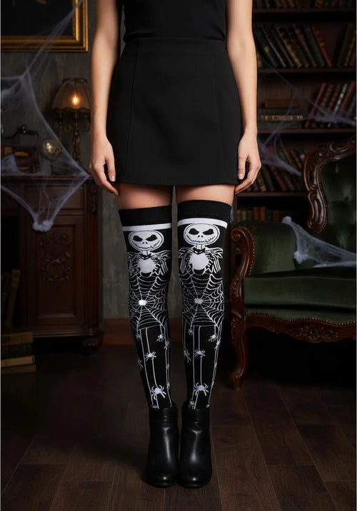 Calceta Larga Medieta Jack Calaca Telaraña