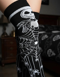 Calceta Larga Medieta Jack Calaca Telaraña