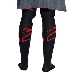 Calceta Larga Medieta Jack Corazon Rojo