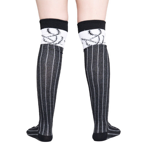 Calceta Larga Medieta Jack Traje Rayas