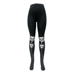 Malla Jack Negro Mujer - Estilo Halloween Terrorífico - Don Calcetín