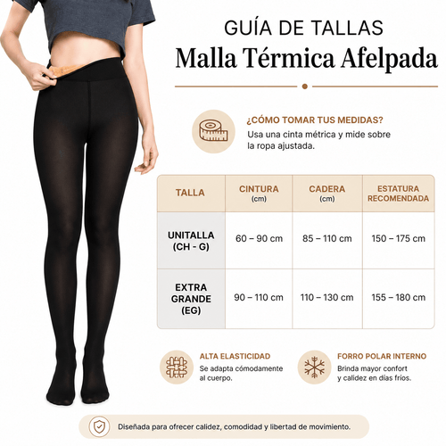 Malla Térmica Polar Afelpada - Don Calcetín