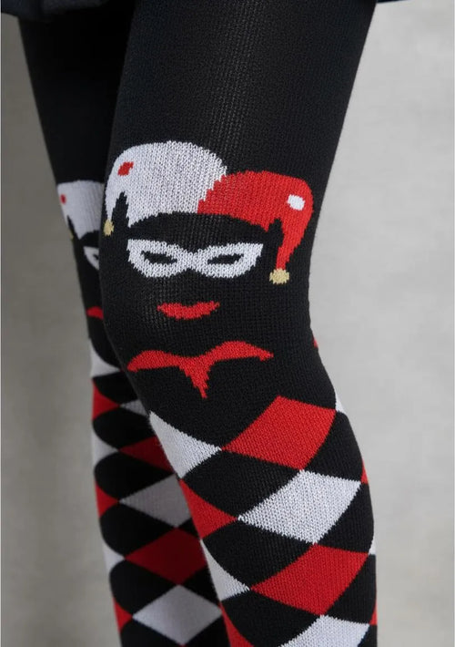 Malla Media Poker Negro Mujer