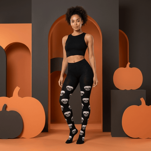 Mallas Diseño Cráneos Para Mujer - Don Calcetín