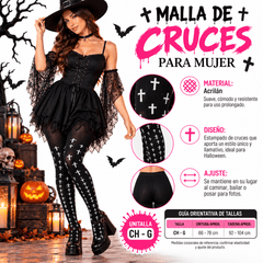 Mallas Diseño Cruces para Mujer - Don Calcetín