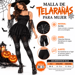 Mallas Negras Telaraña Para Mujer - Don Calcetín