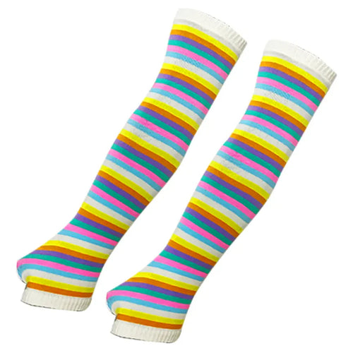 Manga Protectora Rayas Multicolor Blanco