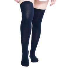 Calceta Larga Medieta Azul Oscuro