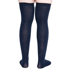 Calceta Larga Medieta Azul Oscuro