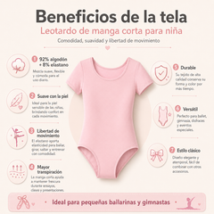 Leotardo Manga Corta Algodón Niña by Don Calcetín