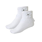 Calcetín Tobillero Blanco con Encaje