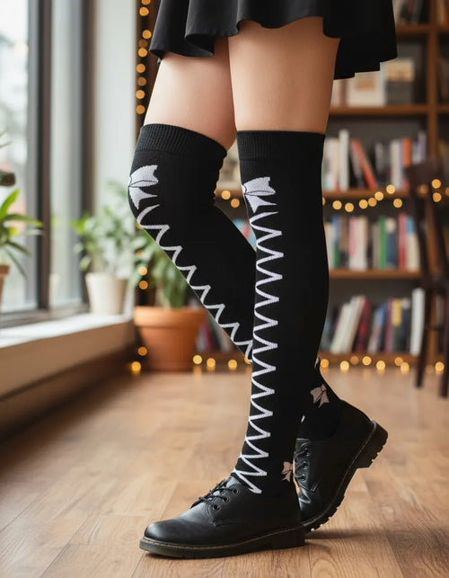 Calceta Larga Medieta Listón