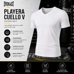 Playera Manga Corta Cuello V Everlast - Don Calcetín