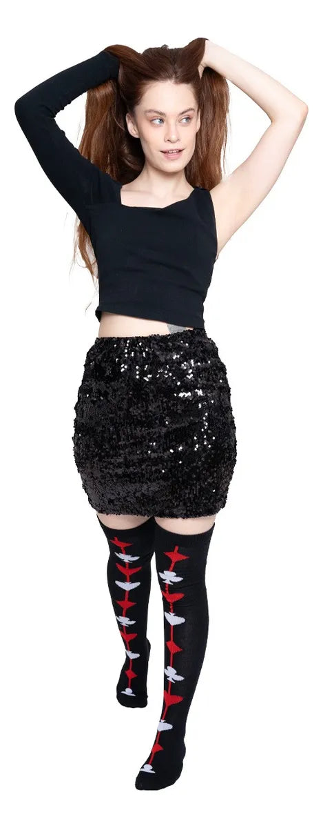 Calceta Larga Medieta Póquer As Corazon