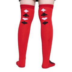 Calceta Larga Medieta Póquer Carta Roja