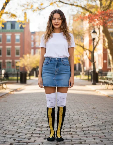 Calceta Larga Medieta Gallina Pata De Pollo