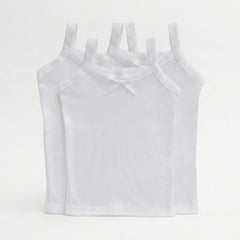 Camiseta Blanca Tirante Delgado con Moño by Don Calcetín