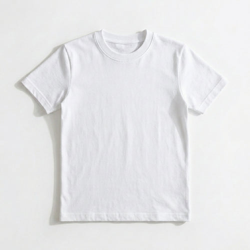 Playera Blanca Manga Corta Niño by Don Calcetín