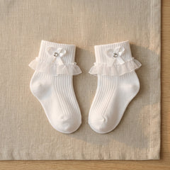 Calceta Tobillera Con Encaje Bebe 6 Pares by Don Calcetín
