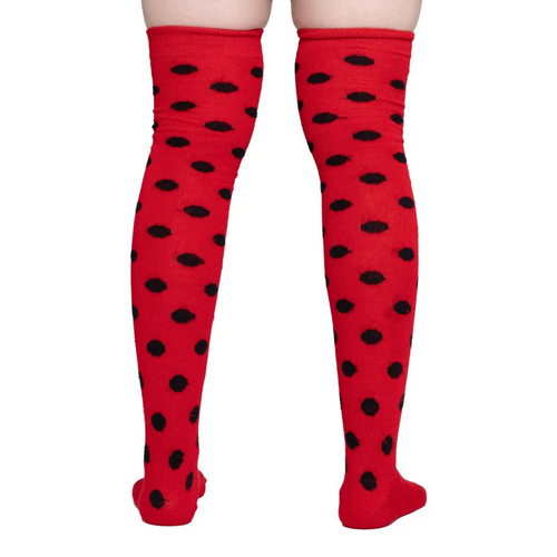 Calceta Larga Medieta Punteada Mujer