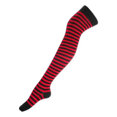 Calceta Larga Medieta Rayada Terracota