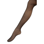 Medias Mallas Red Brillos Negro Mujer