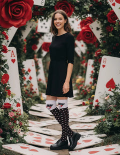 Calceta Larga Medieta Póquer Reina Cartas