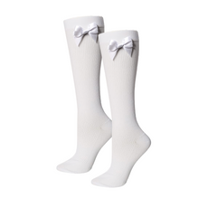 Calceta Escolar Con Moño Suave Niña Calidad Superior