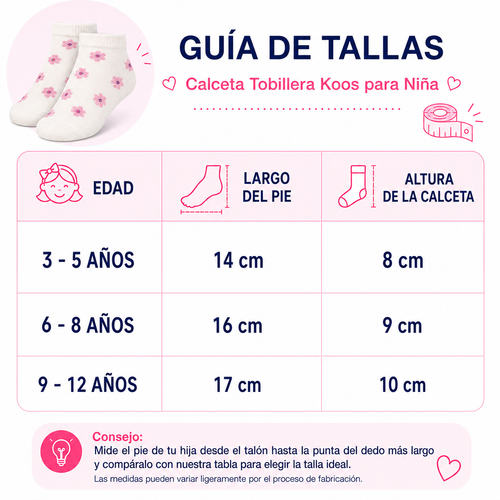 Calceta Tobillera Estampado Variado Niña 6 Pares by Don Calcetín