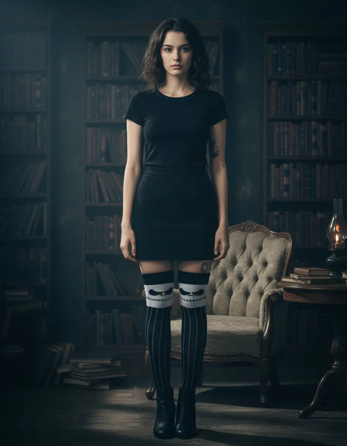 Calceta Larga Medieta Jack Traje Rayas