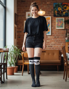 Calceta Larga Medieta Jack Traje Rayas