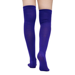 Calceta Larga Medieta Lisa Violeta