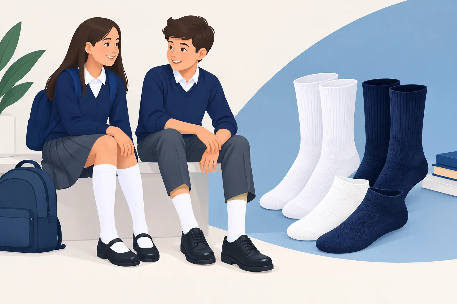 Mejores calcetas para uniformes escolares