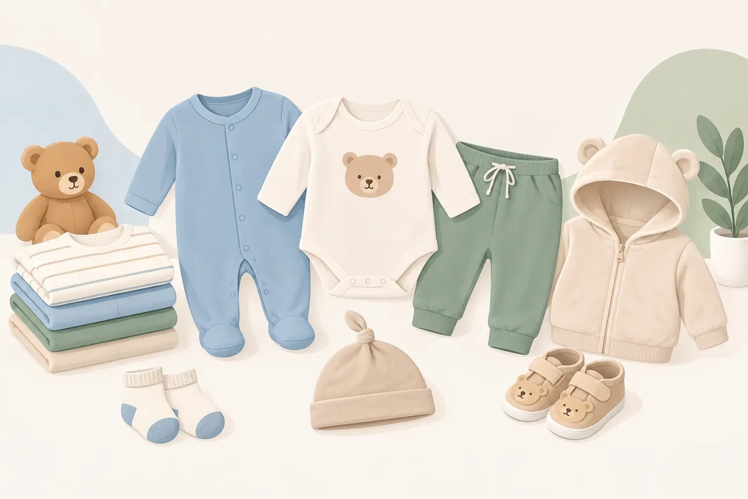 Básicos de ropa para bebé que sí vas a usar - Don Calcetín