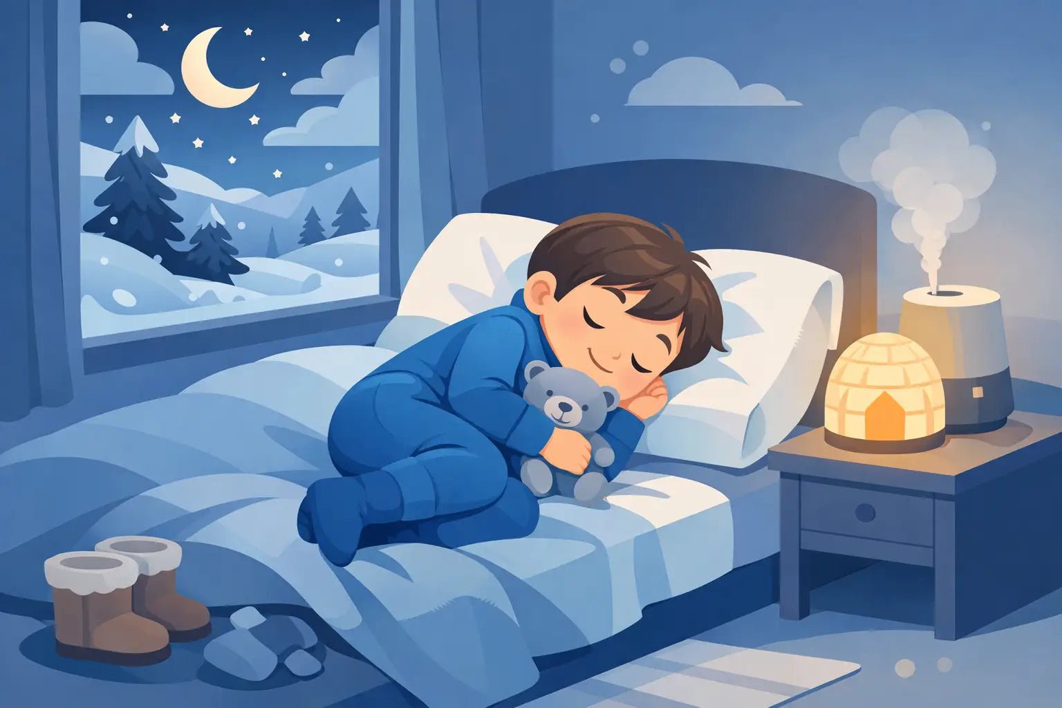 Pijama térmica para niños para noches frías - Don Calcetín
