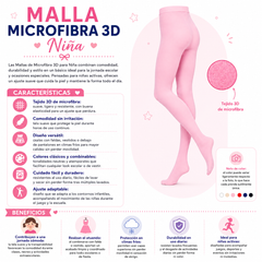 Malla Microfibra 3D Ballet Niña by Don Calcetín