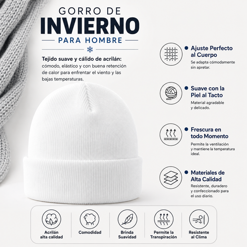 Gorro De Invierno Hombre by Don Calcetín