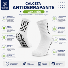 Calceta Deportiva Antiderrapante Niño 6 Pares by Don Calcetín